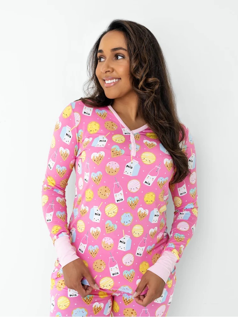 Little Sleepies Cookies & Milk Women's Pajama Top 3XL